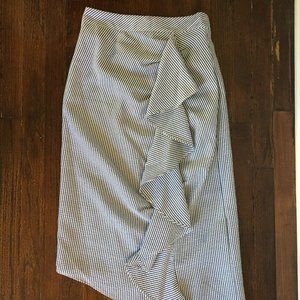 Topshop Seersucker Pencil Shirt New w/Tags